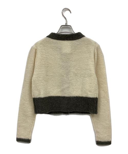 HER LIP TO（ハーリップトゥ）HER LIP TO (ハーリップトゥ) Textured Wool-blend Two Piece グレー×アイボリー サイズ:Sの古着・服飾アイテム