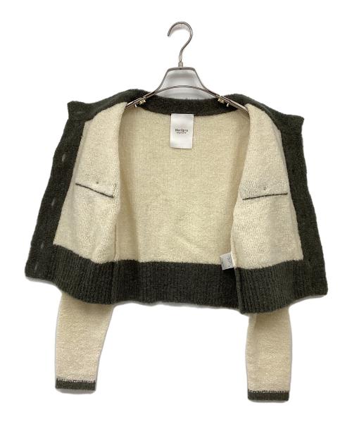 HER LIP TO（ハーリップトゥ）HER LIP TO (ハーリップトゥ) Textured Wool-blend Two Piece グレー×アイボリー サイズ:Sの古着・服飾アイテム