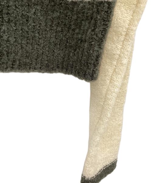 HER LIP TO（ハーリップトゥ）HER LIP TO (ハーリップトゥ) Textured Wool-blend Two Piece グレー×アイボリー サイズ:Sの古着・服飾アイテム