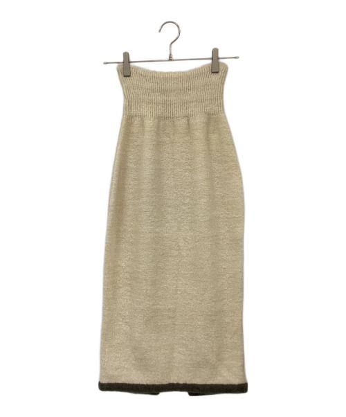 HER LIP TO（ハーリップトゥ）HER LIP TO (ハーリップトゥ) Textured Wool-blend Two Piece グレー×アイボリー サイズ:Sの古着・服飾アイテム