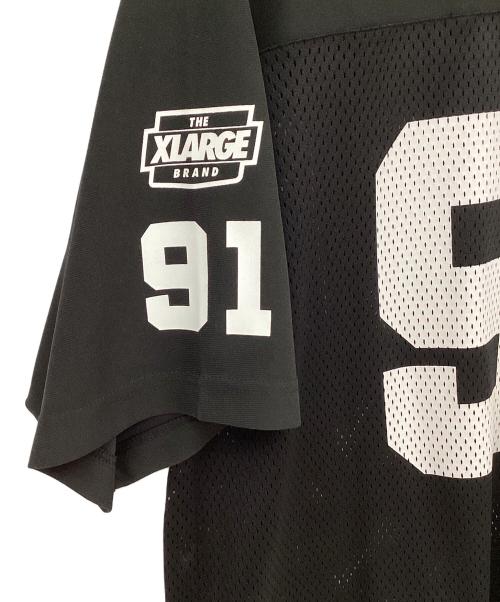 X-LARGE（エクストララージ）X-LARGE (エクストララージ) ゲームシャツ ブラック×ホワイト サイズ:Lの古着・服飾アイテム