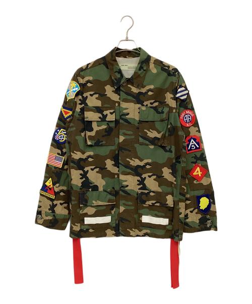 OFFWHITE（オフホワイト）OFFWHITE (オフホワイト) フィールドジャケット オリーブ×ブラック サイズ:Sの古着・服飾アイテム