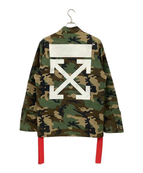 OFFWHITE（オフホワイト）OFFWHITE (オフホワイト) フィールドジャケット オリーブ×ブラック サイズ:Sの古着・服飾アイテム