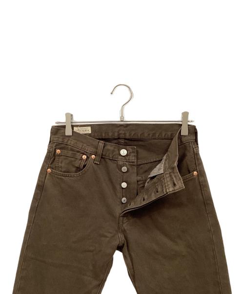 LEVI'S（リーバイス）LEVI'S (リーバイス) ストレートデニムパンツ ブラウン サイズ:71㎝（W28）の古着・服飾アイテム