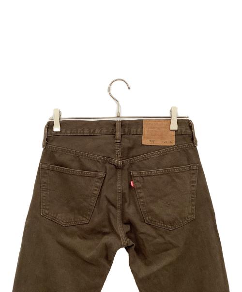 LEVI'S（リーバイス）LEVI'S (リーバイス) ストレートデニムパンツ ブラウン サイズ:71㎝（W28）の古着・服飾アイテム