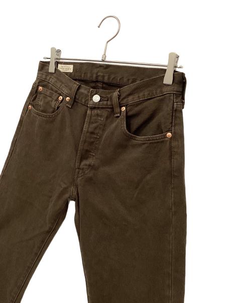 LEVI'S（リーバイス）LEVI'S (リーバイス) ストレートデニムパンツ ブラウン サイズ:71㎝（W28）の古着・服飾アイテム
