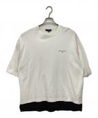 COMME des GARCONS HOMMEコムデギャルソン オム）の古着「レイヤードカットソー」｜ホワイト