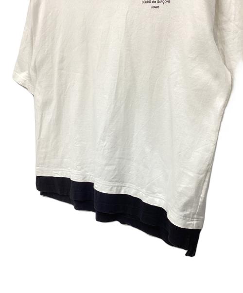 COMME des GARCONS HOMME（コムデギャルソン オム）COMME des GARCONS HOMME (コムデギャルソン オム) レイヤードカットソー ホワイト サイズ:Mの古着・服飾アイテム