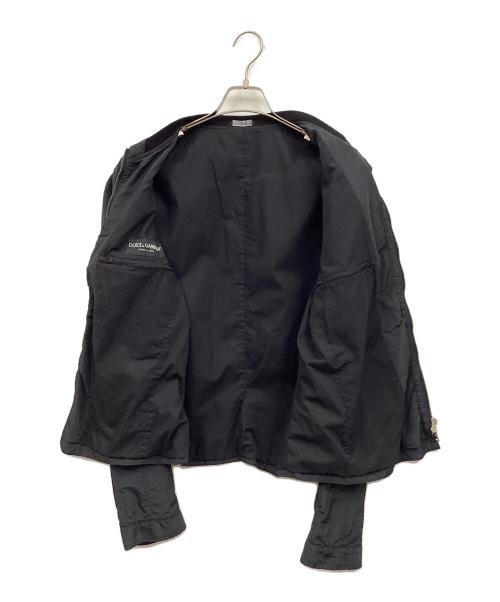 DOLCE & GABBANA（ドルチェ＆ガッバーナ）DOLCE & GABBANA (ドルチェ＆ガッバーナ) ジップアップジャケット ブラック サイズ:50の古着・服飾アイテム