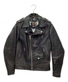 Schott×SOPH.（ショット×ソフ）の古着「ダブルライダースジャケット」｜ブラック