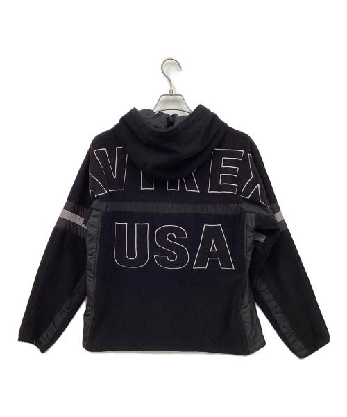 AVIREX（アヴィレックス）AVIREX (アヴィレックス) フリースジャケット ブラック サイズ:Mの古着・服飾アイテム