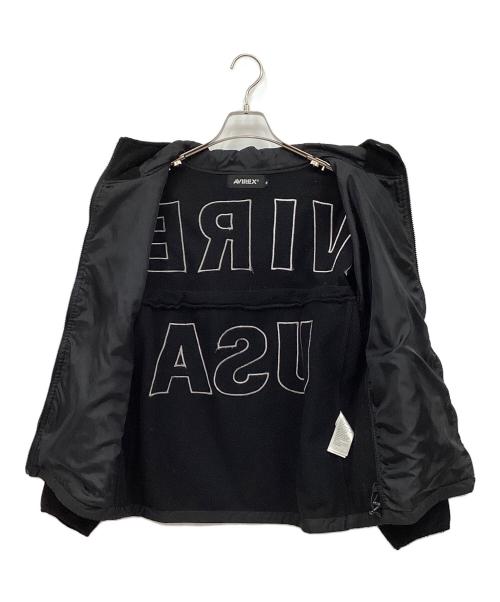 AVIREX（アヴィレックス）AVIREX (アヴィレックス) フリースジャケット ブラック サイズ:Mの古着・服飾アイテム