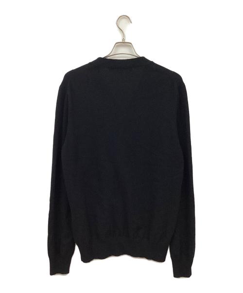 COMME des GARCONS（コムデギャルソン）COMME des GARCONS (コムデギャルソン) ハートワッペンウールカーディガン ブラック サイズ:Lの古着・服飾アイテム