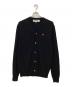 COMME des GARCONS（コムデギャルソン）の古着「ハートワッペンウールカーディガン」｜ブラック