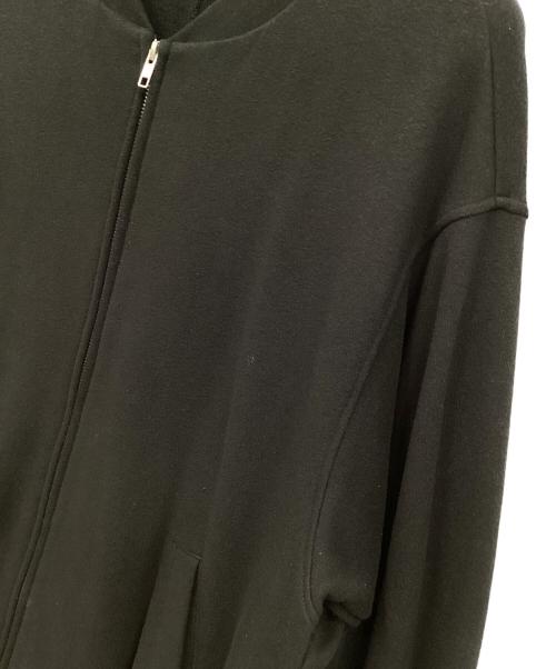 HUIS（ハウス）HUIS (ハウス) スウェットジップロングブルゾン ブラック サイズ:FREEの古着・服飾アイテム