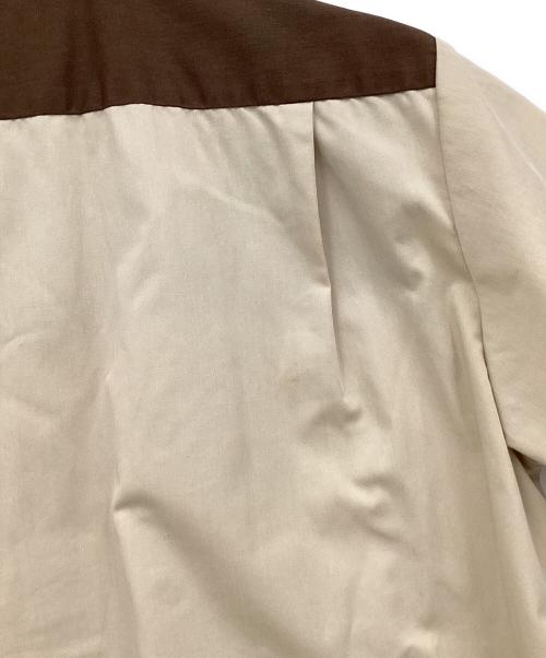 stussy（ステューシー）stussy (ステューシー) 半袖シャツ ブラウン×ベージュ サイズ:Mの古着・服飾アイテム