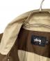 中古・古着 stussy (ステューシー) 半袖シャツ ブラウン×ベージュ サイズ:M：5000円