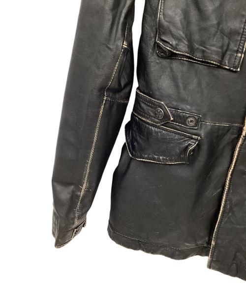 AVIREX（アヴィレックス）AVIREX (アヴィレックス) ラムレザージャケット ブラック サイズ:Mの古着・服飾アイテム