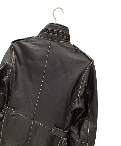 AVIREX（アヴィレックス）AVIREX (アヴィレックス) ラムレザージャケット ブラック サイズ:Mの古着・服飾アイテム