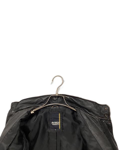 AVIREX（アヴィレックス）AVIREX (アヴィレックス) ラムレザージャケット ブラック サイズ:Mの古着・服飾アイテム