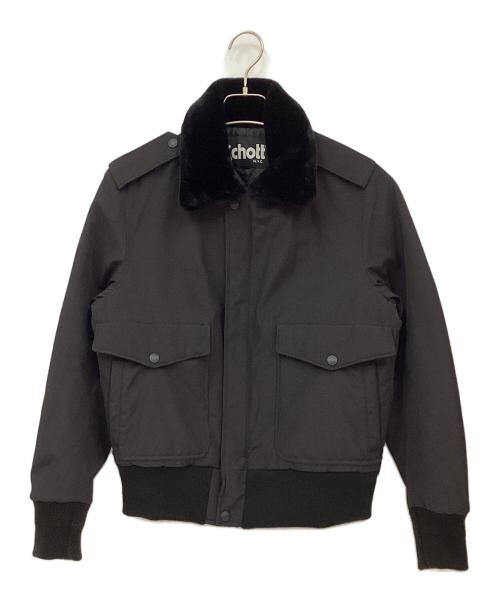 Schott（ショット）Schott (ショット) フライトジャケット ブラック サイズ:Sの古着・服飾アイテム