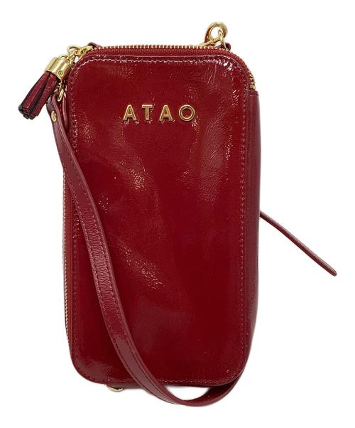 ATAO（アタオ）ATAO (アタオ) アタオ/0296 アミュレット/ショルダーポーチ レッド×ゴールドの古着・服飾アイテム