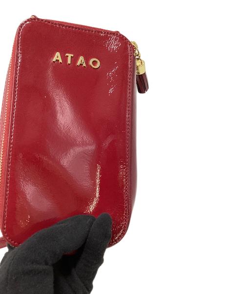 ATAO（アタオ）ATAO (アタオ) アタオ/0296 アミュレット/ショルダーポーチ レッド×ゴールドの古着・服飾アイテム