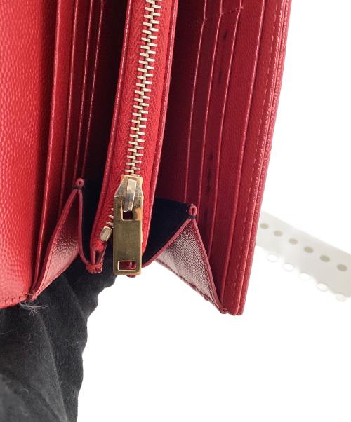 Saint Laurent Paris（サンローランパリ）Saint Laurent Paris (サンローランパリ) サンローランパリ/GUE72264・0516/長財布 レッド×ゴールドの古着・服飾アイテム