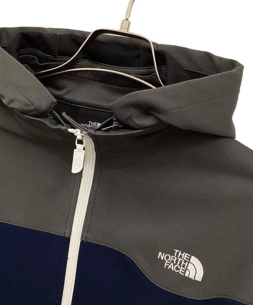THE NORTH FACE（ザ ノース フェイス）THE NORTH FACE (ザ ノース フェイス) ジップパーカー グレー×ネイビー サイズ:Lの古着・服飾アイテム