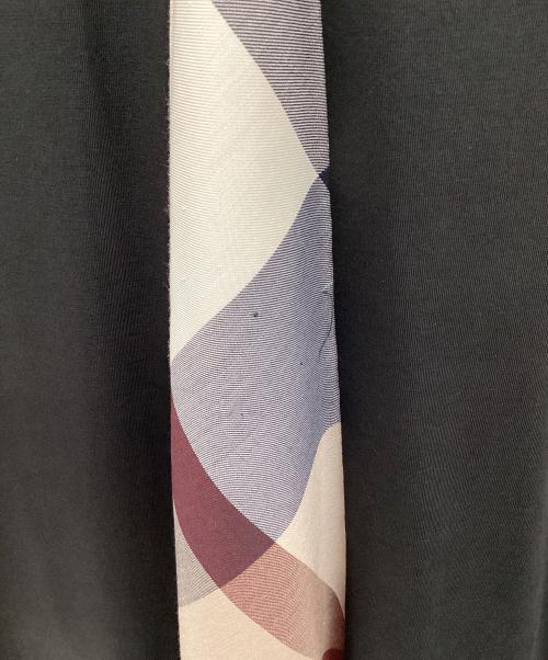BLUE LABEL CRESTBRIDGE（ブルーレーベルクレストブリッジ）BLUE LABEL CRESTBRIDGE (ブルーレーベルクレストブリッジ) チェック切替ワンピース ブラック サイズ:36の古着・服飾アイテム