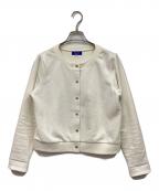 BLUE LABEL CRESTBRIDGEブルーレーベルクレストブリッジ）の古着「コンパクトソフト裏毛カーディガン」｜ベージュ