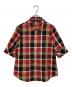 BLUE LABEL CRESTBRIDGE（ブルーレーベルクレストブリッジ）の古着「クレストブリッジチェックブラウス」｜ブラウン×レッド
