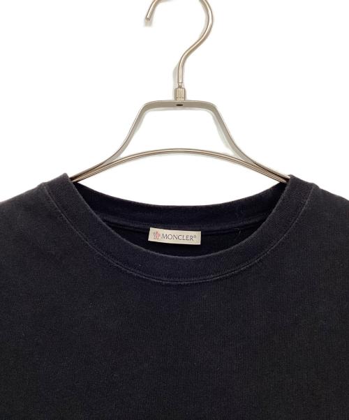 MONCLER（モンクレール）MONCLER (モンクレール) 半袖カットソー ブラック×ホワイト サイズ:ｻｲｽﾞ表記なしの古着・服飾アイテム
