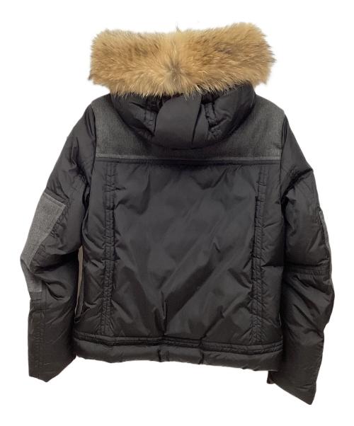 MONCLER（モンクレール）MONCLER (モンクレール) DEDION ダウンジャケット グレー×ブラック サイズ:2の古着・服飾アイテム