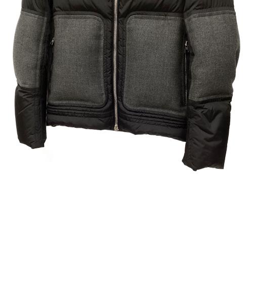 MONCLER（モンクレール）MONCLER (モンクレール) DEDION ダウンジャケット グレー×ブラック サイズ:2の古着・服飾アイテム