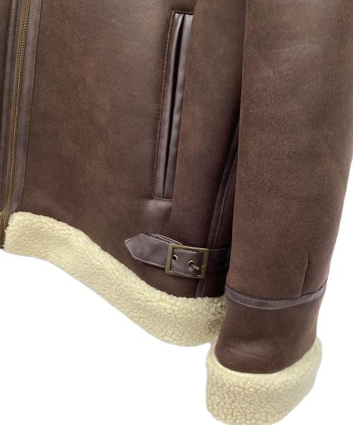 The BRAVE（ザブレイブ）The BRAVE (ザブレイブ) BETTY BOOP (ベティー・ブープ) フード付ボンディングジャケット ブラウン×アイボリー サイズ:Mの古着・服飾アイテム