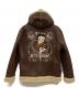 The BRAVE (ザブレイブ) BETTY BOOP (ベティー・ブープ) フード付ボンディングジャケット ブラウン×アイボリー サイズ:M：15000円