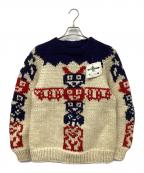 THUNDERBIRDサンダーバード）の古着「厚手ニット」｜ネイビー×アイボリー