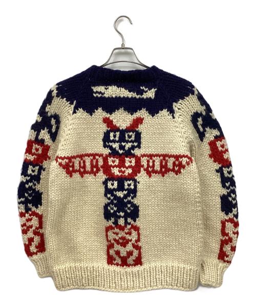 THUNDERBIRD（サンダーバード）THUNDERBIRD (サンダーバード) 厚手ニット ネイビー×アイボリー サイズ:表記なし 未使用品の古着・服飾アイテム