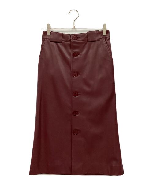 ASTRAET（アストラット）ASTRAET (アストラット) フェイクレザースカート レッド サイズ:1 未使用品の古着・服飾アイテム