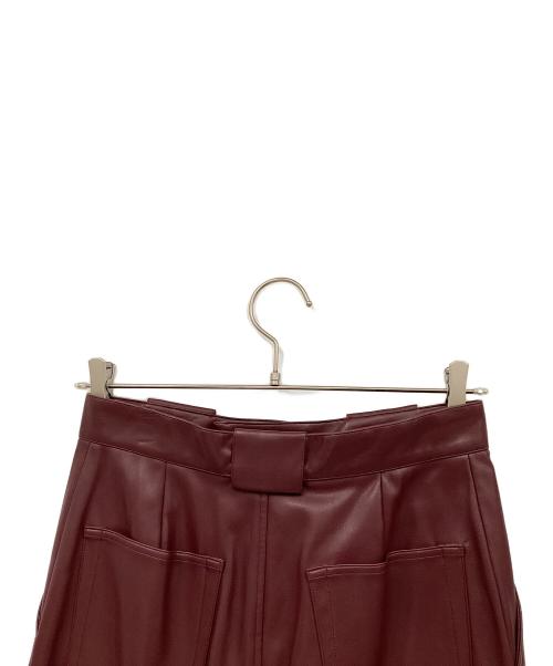 ASTRAET（アストラット）ASTRAET (アストラット) フェイクレザースカート レッド サイズ:1 未使用品の古着・服飾アイテム