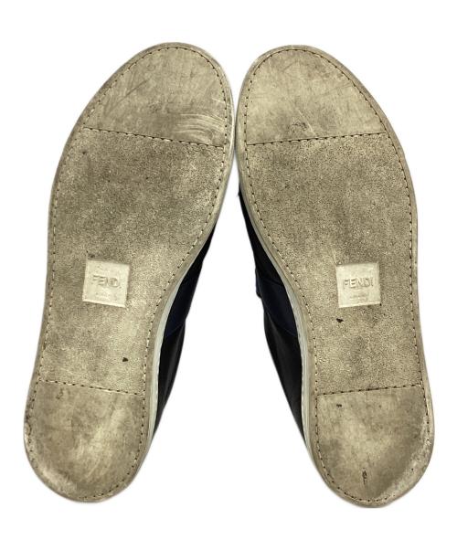 FENDI（フェンディ）FENDI (フェンディ) ローカットスニーカー ブラック×ブルー サイズ:7Eの古着・服飾アイテム
