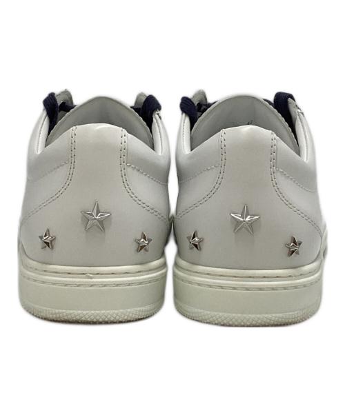 JIMMY CHOO（ジミーチュウ）JIMMY CHOO (ジミーチュウ) ローカットスニーカー ホワイト サイズ:42の古着・服飾アイテム