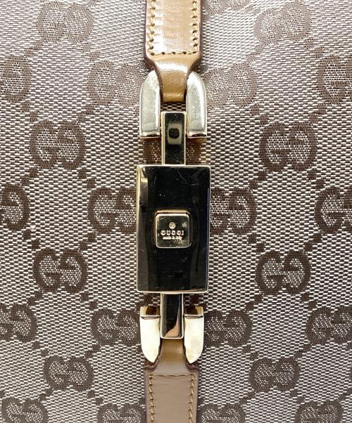 GUCCI（グッチ）GUCCI (グッチ) グッチ ジャッキー 001-4015 チェーンハンドバッグ ブラウンの古着・服飾アイテム