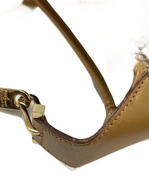 GUCCI（グッチ）GUCCI (グッチ) グッチ ジャッキー 001-4015 チェーンハンドバッグ ブラウンの古着・服飾アイテム