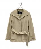 BURBERRY LONDONバーバリーロンドン）の古着「アンゴラ混コート」｜ベージュ