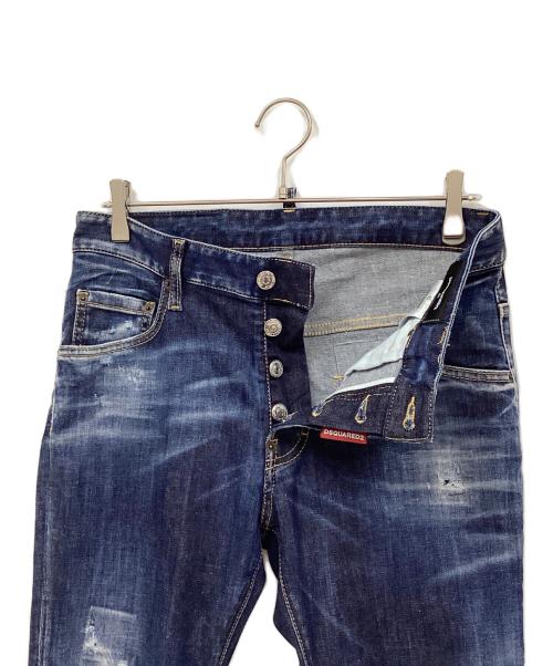 DSQUARED2（ディースクエアード）DSQUARED2 (ディースクエアード) デニムスキニーパンツ インディゴ サイズ:46の古着・服飾アイテム