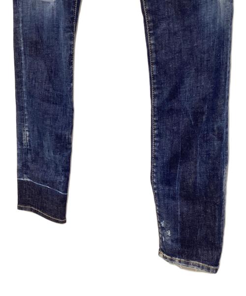 DSQUARED2（ディースクエアード）DSQUARED2 (ディースクエアード) デニムスキニーパンツ インディゴ サイズ:46の古着・服飾アイテム