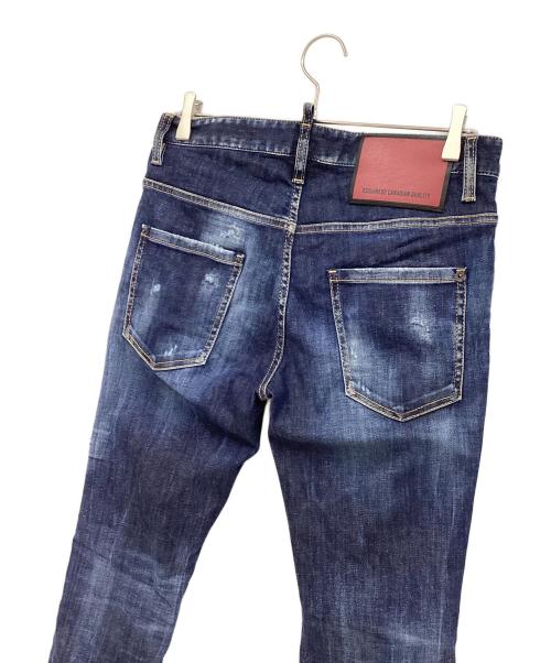 DSQUARED2（ディースクエアード）DSQUARED2 (ディースクエアード) デニムスキニーパンツ インディゴ サイズ:46の古着・服飾アイテム