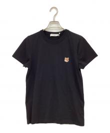 maison kitsune（メゾンキツネ）の古着「フォックスヘッドパッチクラシックTシャツ」｜ブラック